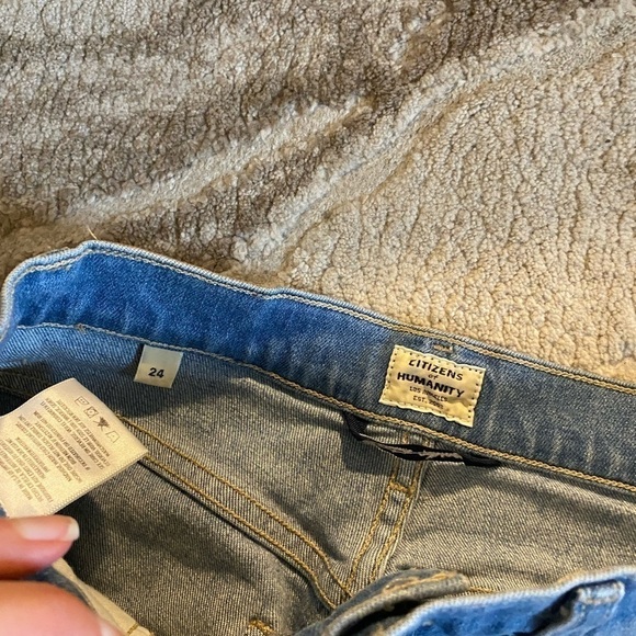 Citizens Of Humanity Women’s Cassie Front Yoke Bell Flare Jeans Size 24 Crop - Picture 7 of 12